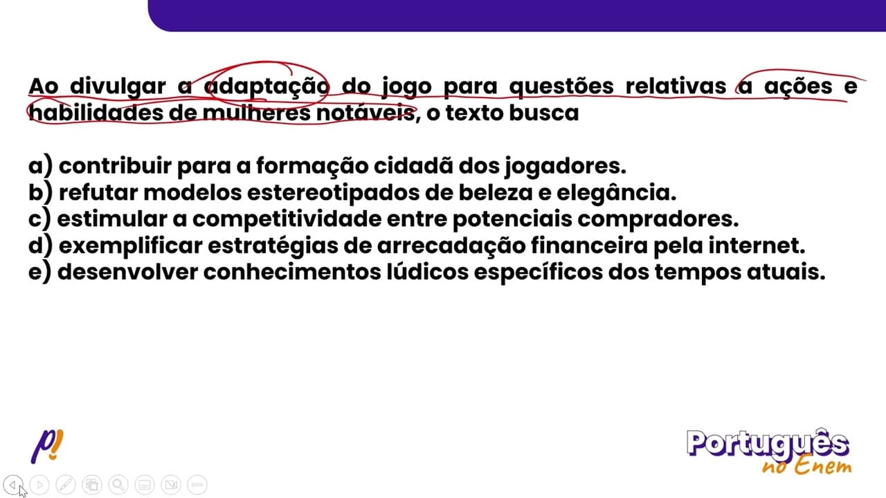 Thumbnail: ENEM 2022 - INTERPRETAÇÃO E INFERÊNCIA DE TEXTOS | É ruivo? Tem olhos azuis? É homem ou mulher?...