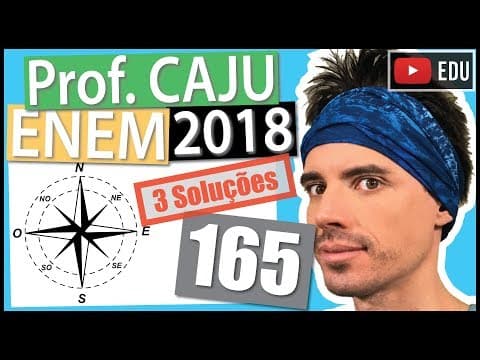 Thumbnail da aula: [ENEM 2018] 165 📓 ORIENTAÇÃO A rosa dos ventos é uma figura que representa oito sentidos, que