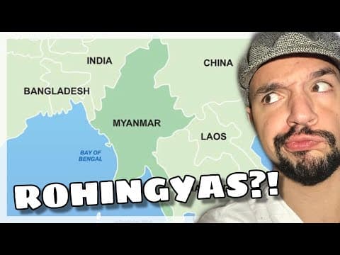 Thumbnail da aula: Entenda o conflito em Myanmar (Mianmar): quem são os Rohingyas? | Ricardo Marcílio