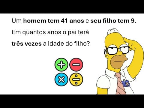 Thumbnail da aula: 🔢 99% NÃO RESOLVE ESSE PROBLEMA DE CABEÇA. VOCÊ CONSEGUE?