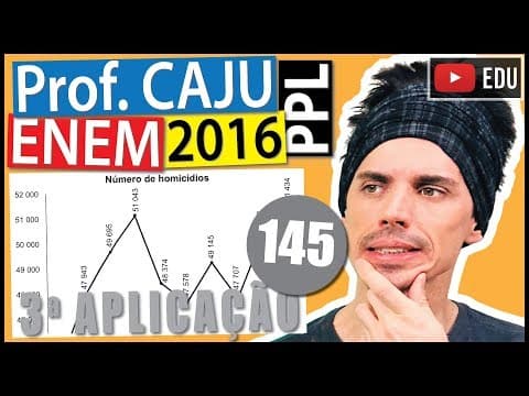 Thumbnail da aula: [ENEM 2016 PPL] 145 📓 INTERPRETAÇÃO DE GRÁFICOS Ano após ano, muitos brasileiros são vítimas