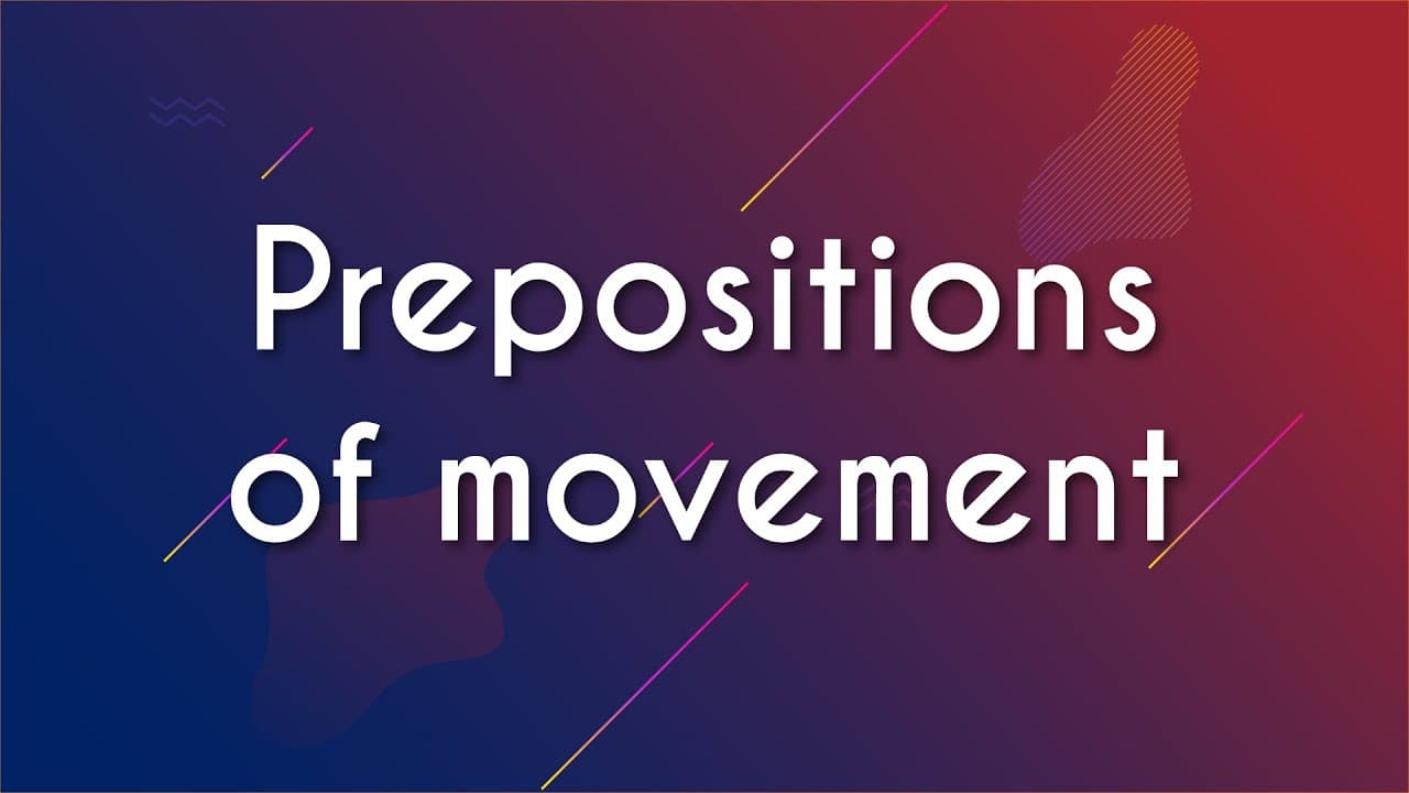 Thumbnail: Prepositions of movement - Brasil Escola