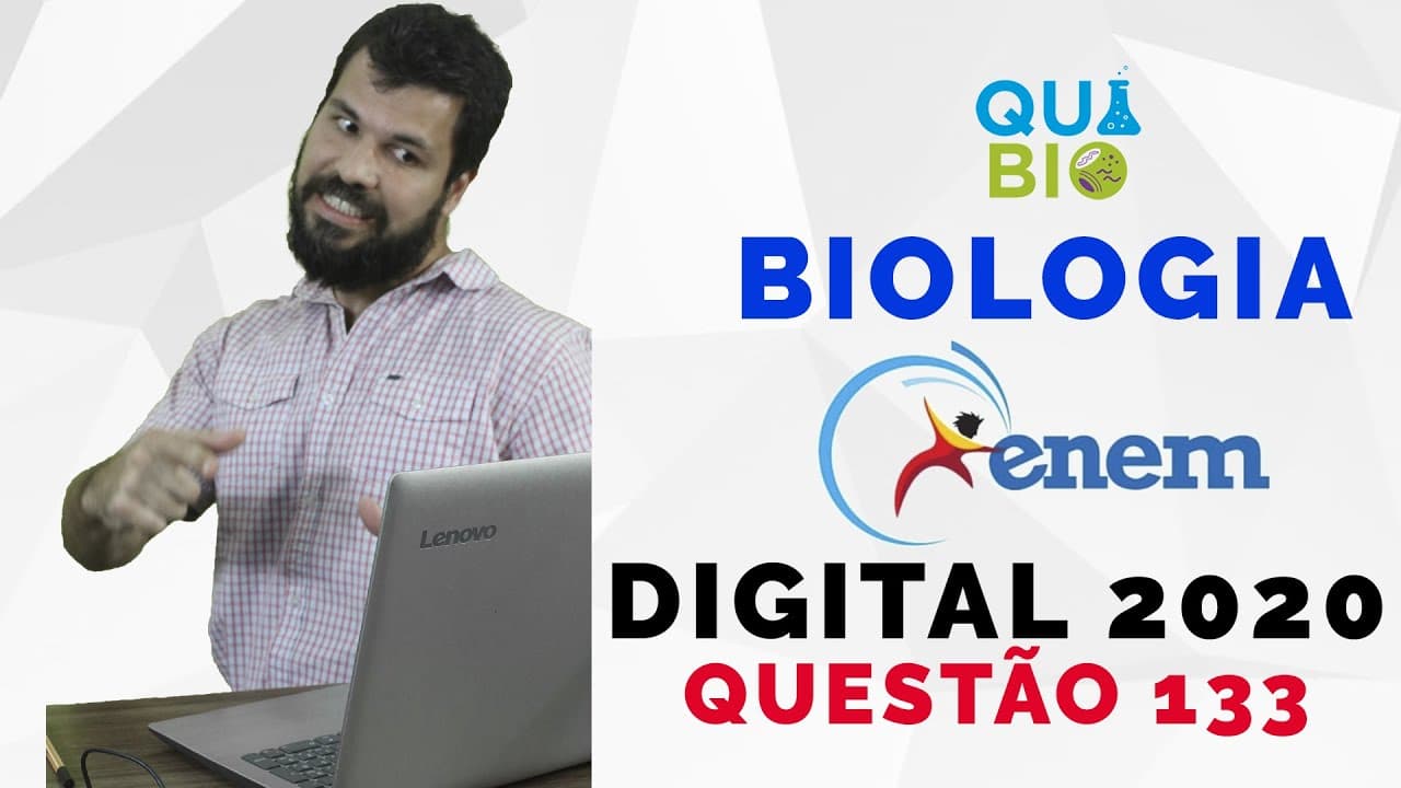 Thumbnail: ENEM 2020 DIGITAL - Questão 133 - Em um ecossistema é observada a seguinte teia alimentar