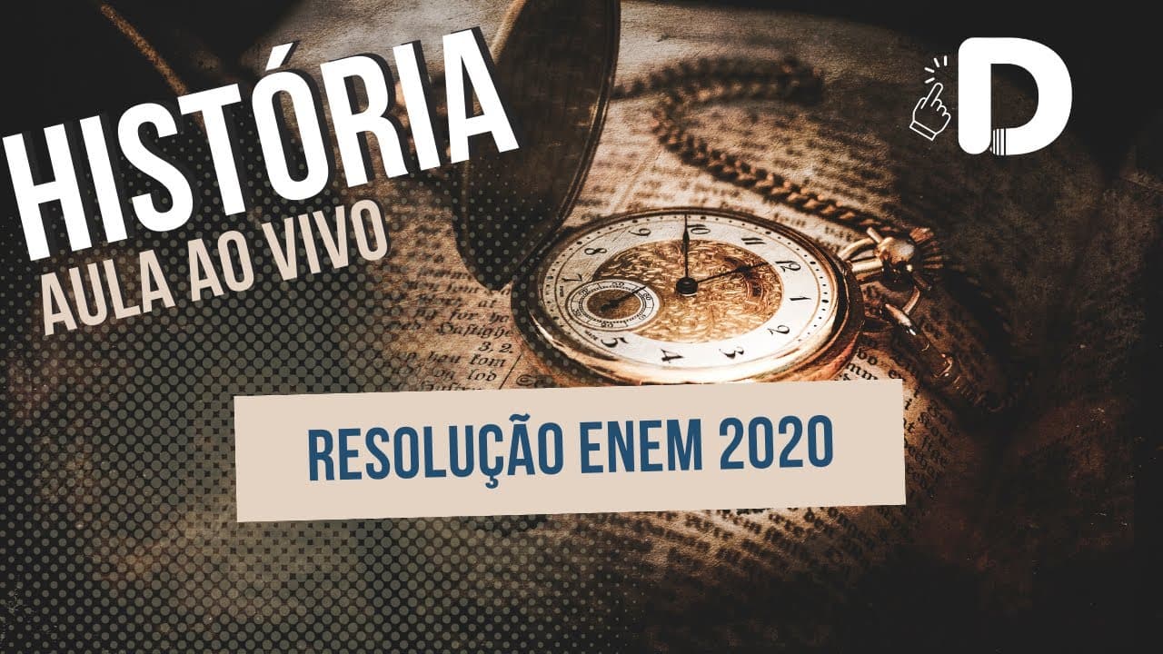 Thumbnail: História - Resolução Enem 2020 - Aula ao vivo (2023)