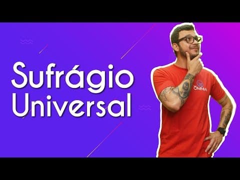 Thumbnail da aula: Sufrágio Universal - Brasil Escola