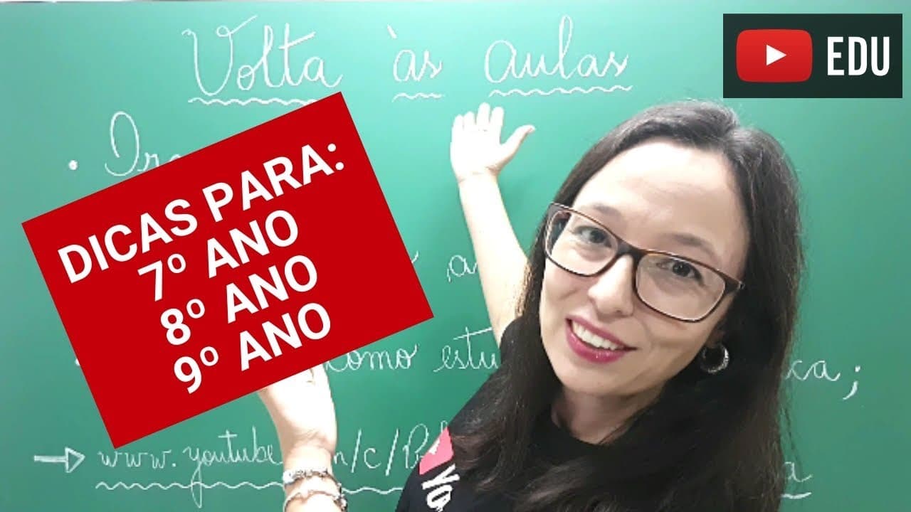 Thumbnail: Dicas para a Volta às Aulas - 7º, 8º e 9º ANOS -  Professora Angela