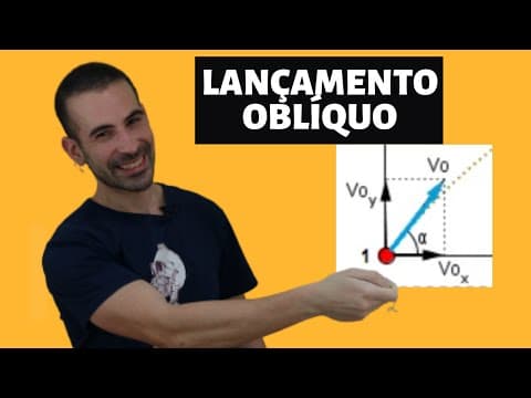 Thumbnail da aula: LANÇAMENTO OBLÍQUO - TEORIA E EXEMPLOS