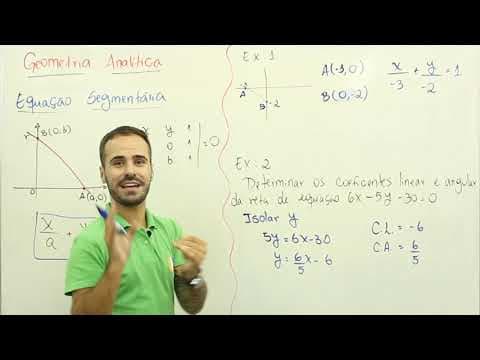 Thumbnail da aula: Matemática - Geometria analítica - Equação Segmentária