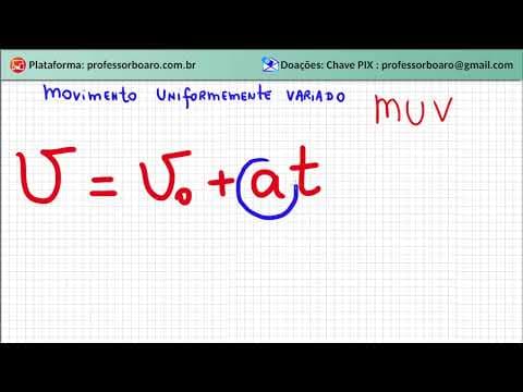 Thumbnail da aula: MOVIMENTO UNIFORMEMENTE VARIADO | V=Vo +at | Física do Zero - Você vai APRENDER !!!