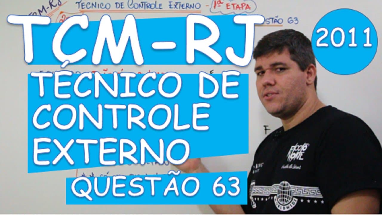 Thumbnail: LÓGICA: TCM - RJ (2011) - QUESTÃO 63