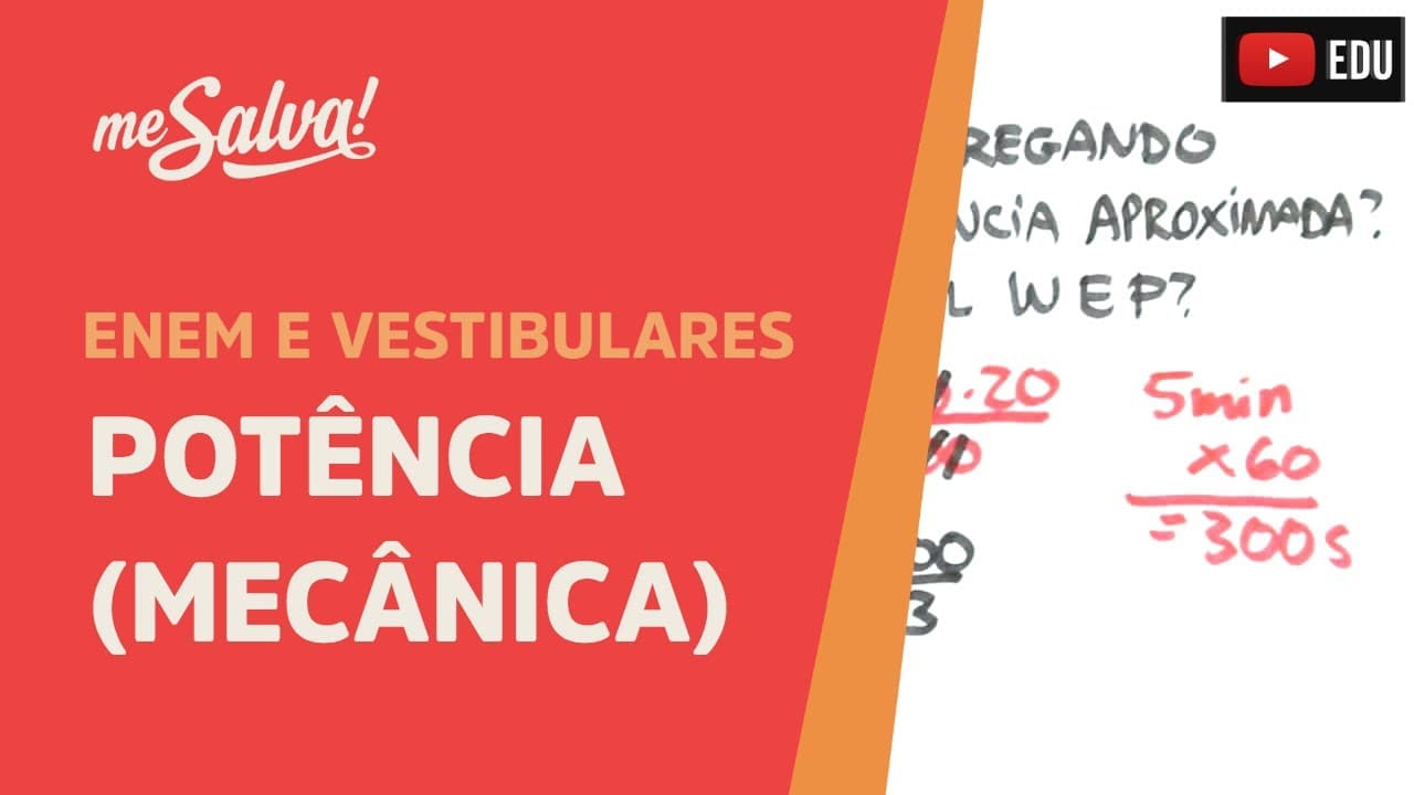 Thumbnail: Me Salva! ENE03 - Potência (mecânica)