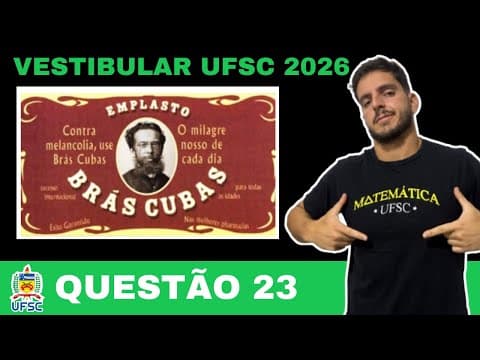 Thumbnail da aula: Vestibular UFSC/IFSC 2026 - Questão 23 | Matemática |