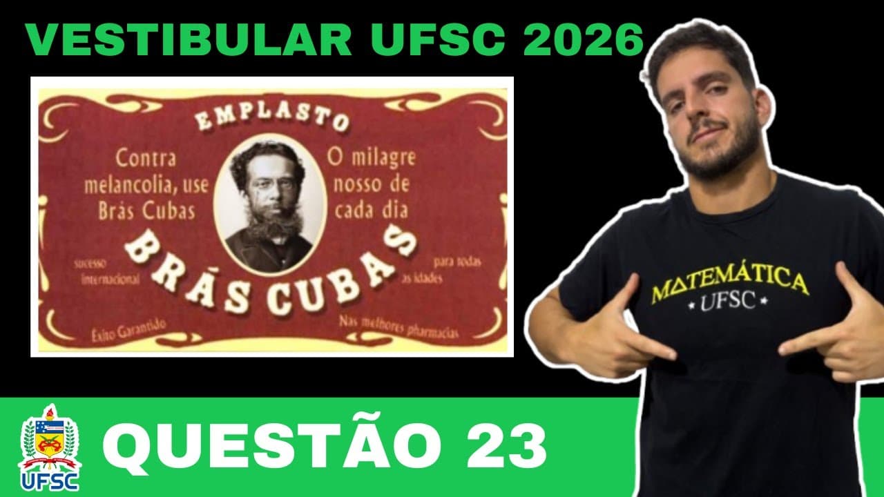 Thumbnail: Vestibular UFSC/IFSC 2026 - Questão 23 | Matemática |