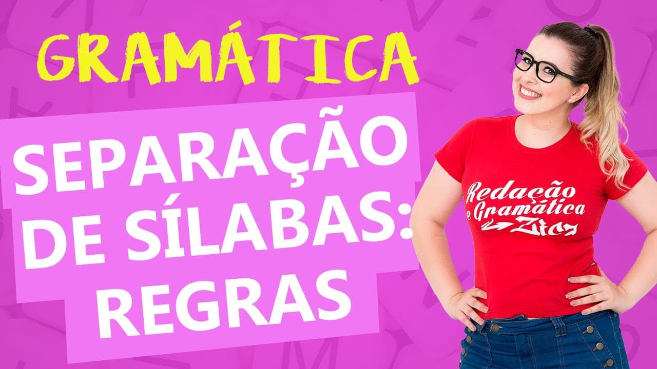 Thumbnail: SEPARAÇÃO SILÁBICA: TODAS AS REGRAS - Profa. Pamba