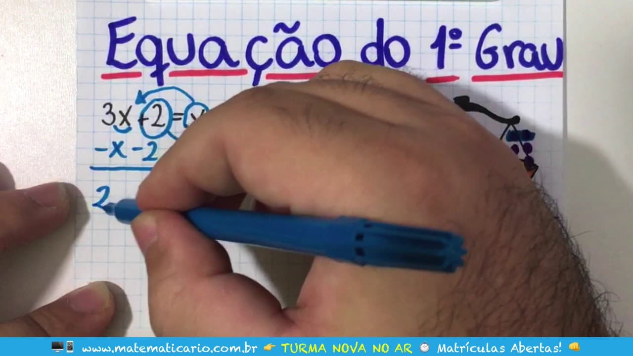 Thumbnail: ⏱ EQUAÇÃO E BALANÇA 👉 Minuto Matemática