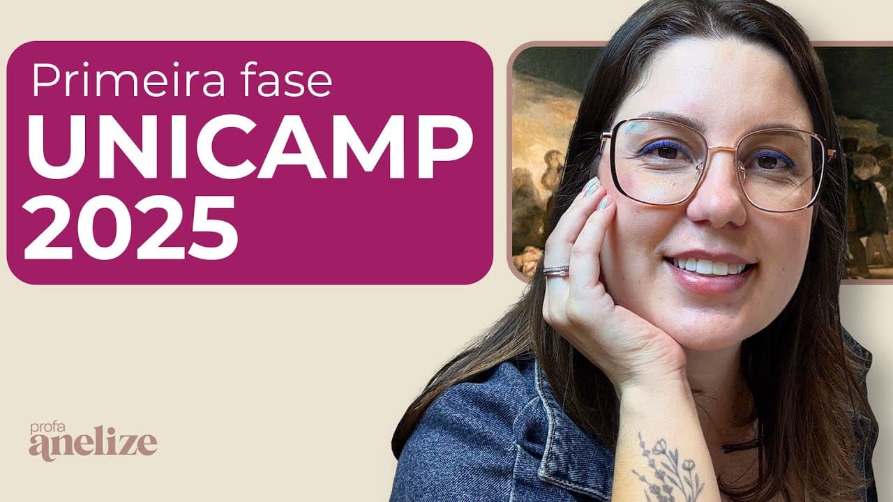 Thumbnail: Primeira Fase Unicamp 2025: Resolução da Prova de História