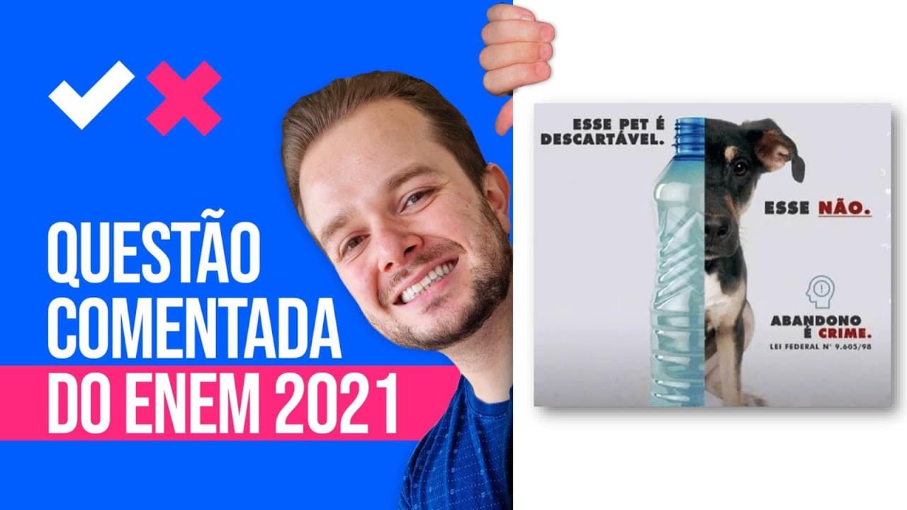 Thumbnail: QUESTÃO ENEM 2021 - Eu errei uma das mais fáceis do ENEM 2021