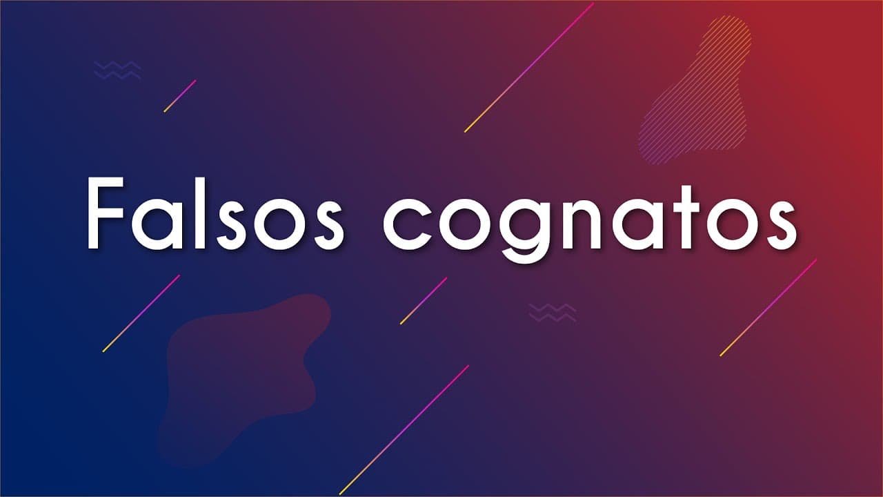 Thumbnail: Falsos cognatos - Brasil Escola