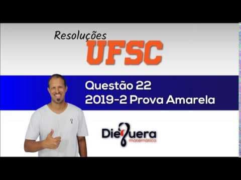 Thumbnail da aula: UFSC 2019/2 - Questão 22 (Prova Amarela)