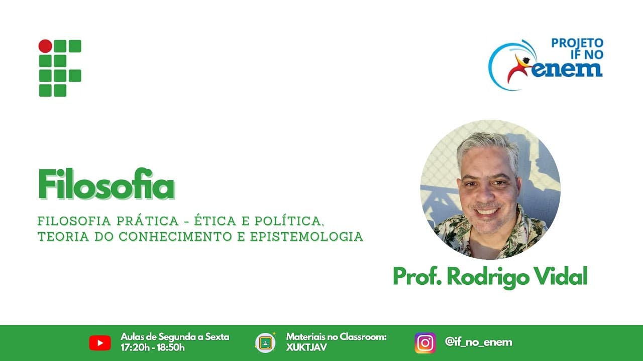 Thumbnail: Filosofia com Prof. Rodrigo Vidal (15/06) - Resolução de Questões