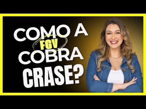 Thumbnail da aula: EXERCÍCIO DE CRASE DA BANCA FGV - Professora Pamba