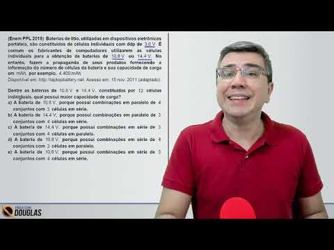 Thumbnail da aula: ENEM 2018 PPL segunda aplicação. Baterias de Lítio