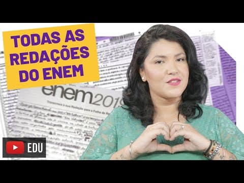 Thumbnail da aula: Redação do ENEM | Todos os temas que já caíram