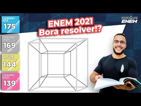 Thumbnail da aula: 🟣 Questão 175 - Caderno Azul | Geometria Espacial | MATEMÁTICA ENEM 2021