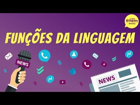 Thumbnail da aula: AS 6 FUNÇÕES DA LINGUAGEM | Resumo de Português para o Enem. Profa Ana Forini