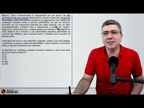 Thumbnail da aula: ENEM 2023 Uma concessionária é responsável por um trecho de 480 quilômetros de uma rodovia
