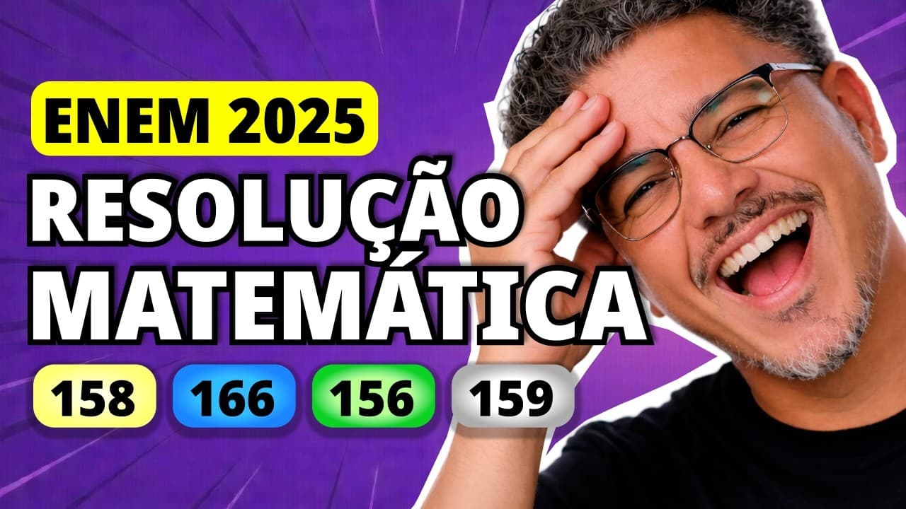 Thumbnail: ENEM 2025 Matemática – Questão 158 | Pace é um termo usado por um corredor para denominar o seu