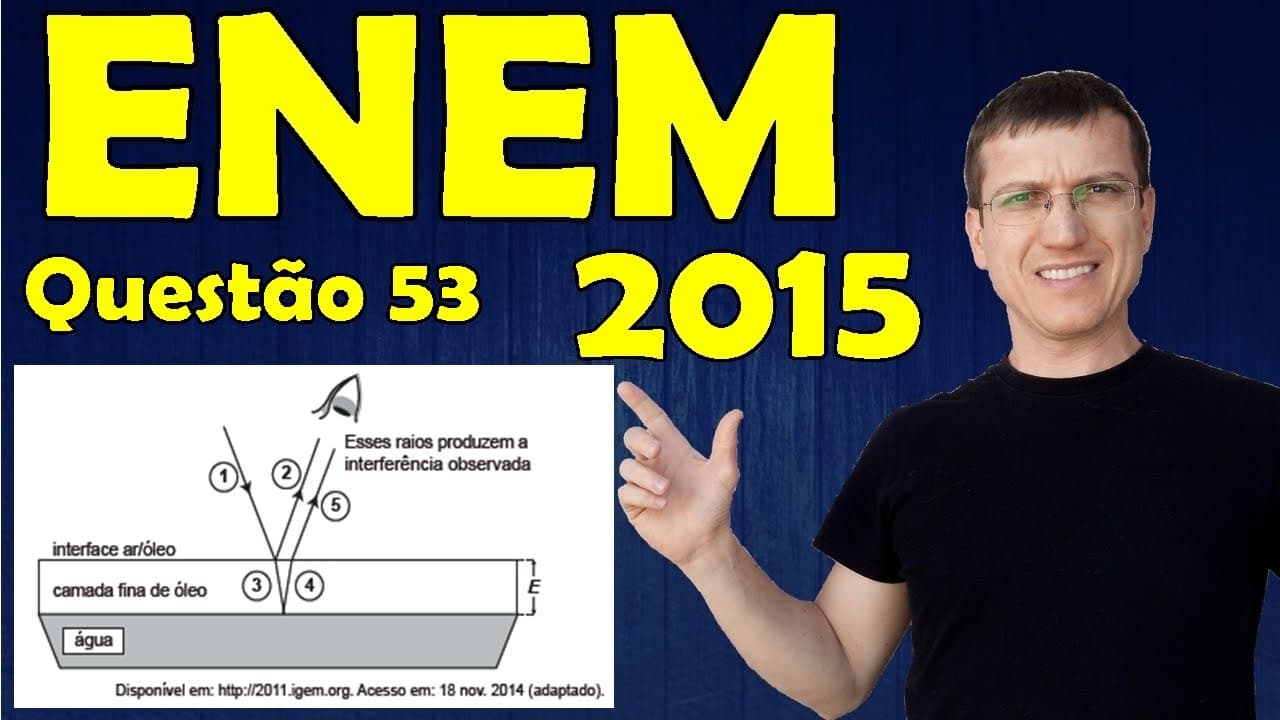 Thumbnail: ENEM 2015 - QUESTÃO 53 - PROVA AZUL - FISICA - Prof.  Marcelo Boaro
