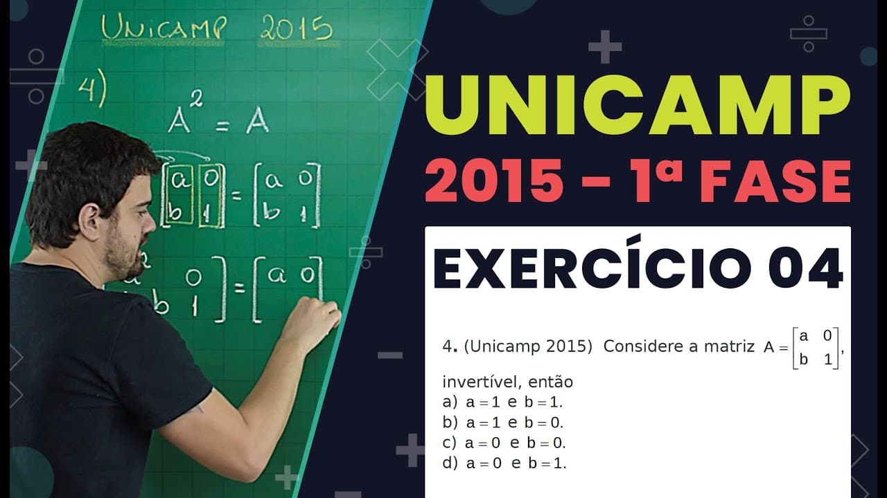 Thumbnail: RESOLUÇÂO UNICAMP 2015 | Exercício 4