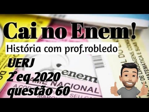 Thumbnail da aula: Cai no Enem: UERJ - Trabalho escravo