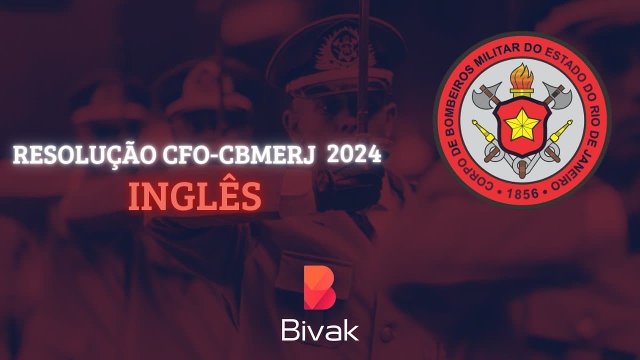 Thumbnail: RESOLUÇÃO COMPLETA DO CFO-CBMERJ 2024/25 | (UERJ - EXAME ISOLADO) | INGLÊS