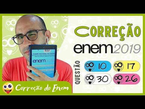 Thumbnail da aula: [CORREÇÃO DO ENEM] Questão 10 - Enem 2019 - Prova azul ▷ Faz com que o bullying passe à história!