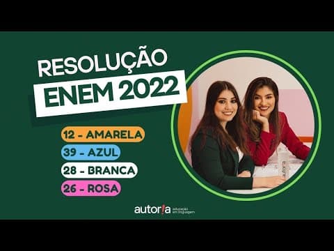 Thumbnail da aula: Enem 2022 / Enem 2022 Digital - Autoria Linguagem - Questão 12 | Linguagens, prova amarela