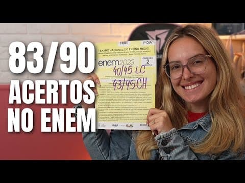 Thumbnail da aula: ESTRATÉGIA DE PROVA PARA GABARITAR O PRIMEIRO DIA DO ENEM