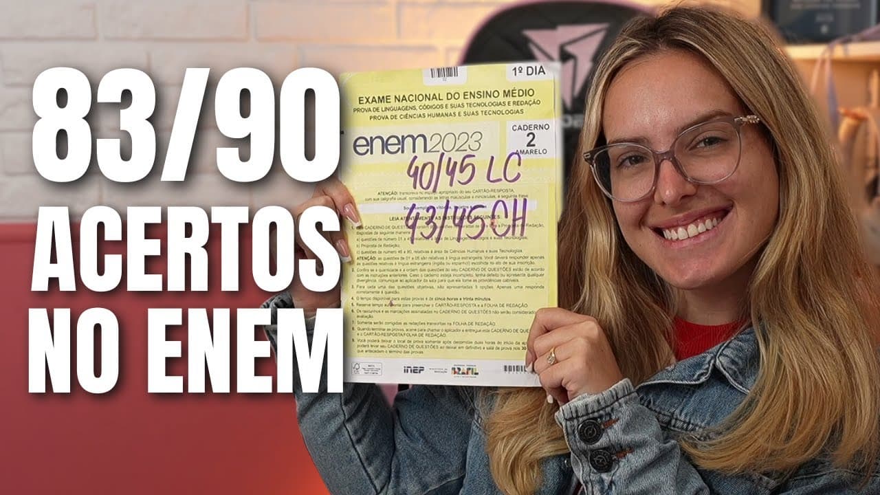 Thumbnail: ESTRATÉGIA DE PROVA PARA GABARITAR O PRIMEIRO DIA DO ENEM