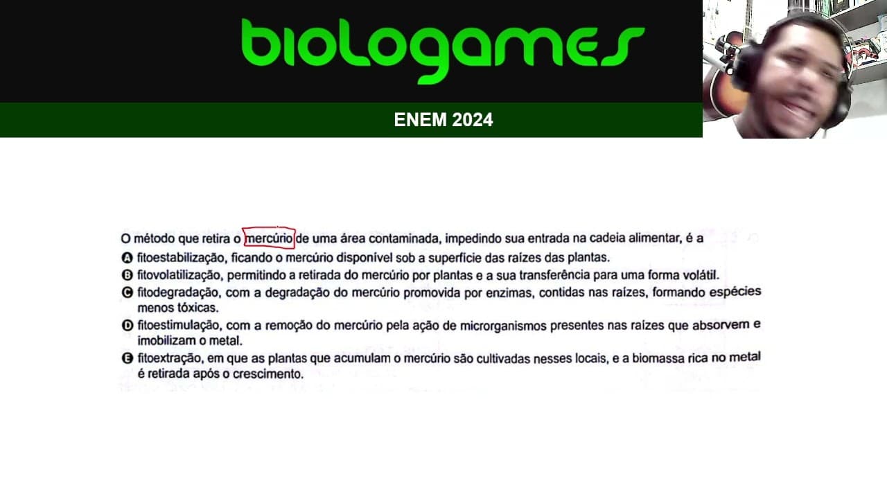 Thumbnail: ENEM 2024 - PROVA VERDE - Questão 118