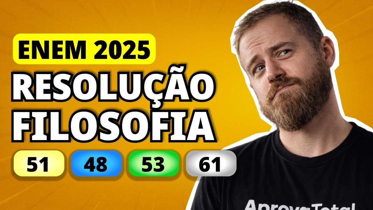 Thumbnail: ENEM 2025 FILOSOFIA – Questão 51 | A credulidade dos ouvintes aumenta o descaramento do narrador