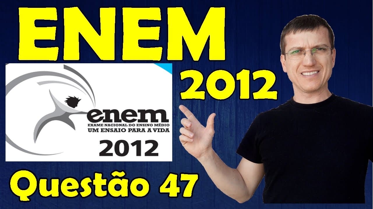 Thumbnail: 47 - ENEM 2012 - Física - Mecânica - Questão 47 resolvida (Caderno Azul) - Prof. Marcelo Boaro