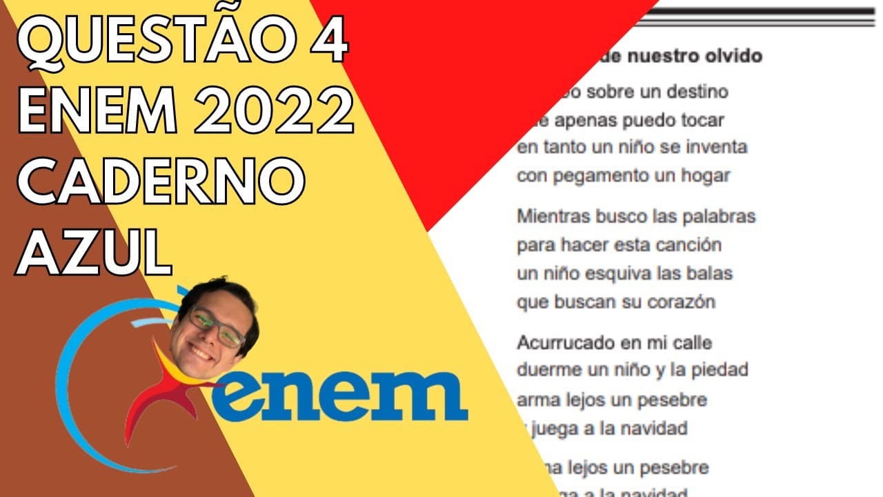 Thumbnail: "Los niños de nuestro olvido'" - ENEM 2022 - Questão 04 - Caderno Azul
