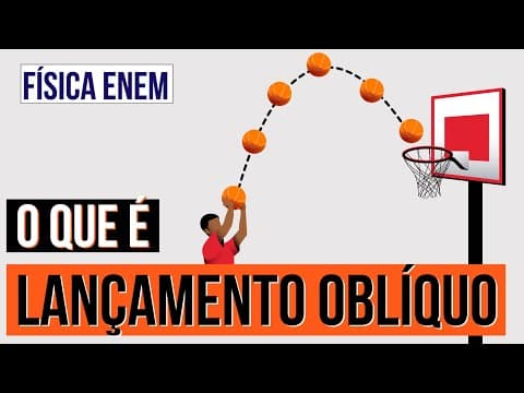Thumbnail da aula: LANÇAMENTO OBLÍQUO DE UM PROJÉTIL: O que é, Características e Cálculos | Física Enem. Diego Sousa