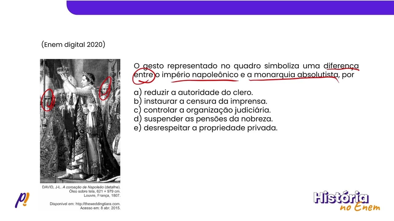 Thumbnail: ENEM DIGITAL 2020 - IDADE CONTEMPORÂNEA: DA FRANÇA REVOLUCIONÁRIA À 1ª GRANDE GUERRA | O gesto...