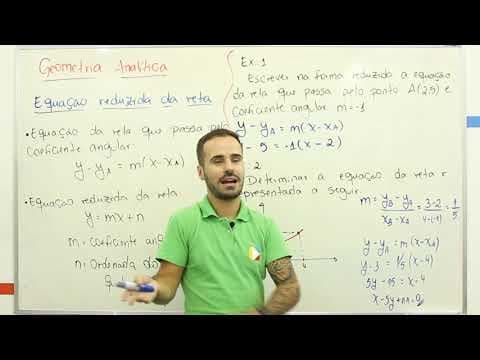 Thumbnail da aula: Matemática - Geometria analítica - Equação Reduzida da Reta