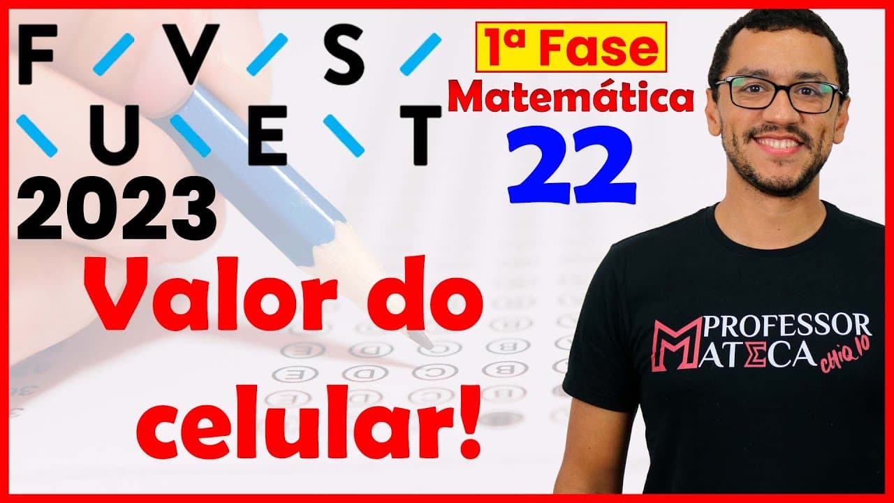 Thumbnail: FUVEST 2023 | Primeira Fase | Resolução Matemática | Questão 22 Progressão