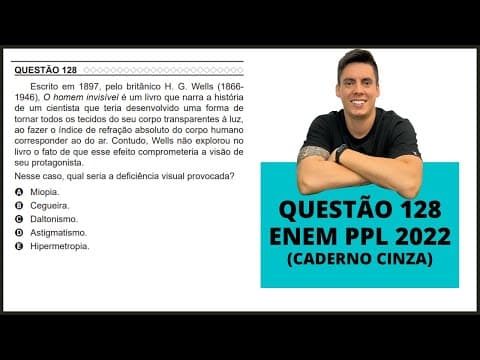 Thumbnail da aula: BIOLOGIA ENEM PPL 2022! "Escrito em 1897, pelo britânico H. G. Wells..."
