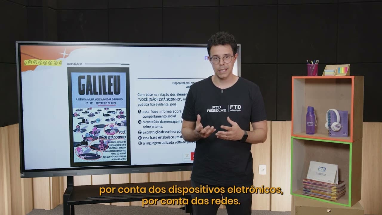 Thumbnail: Enem 2025 - Com base na relação dos elementos não verbais