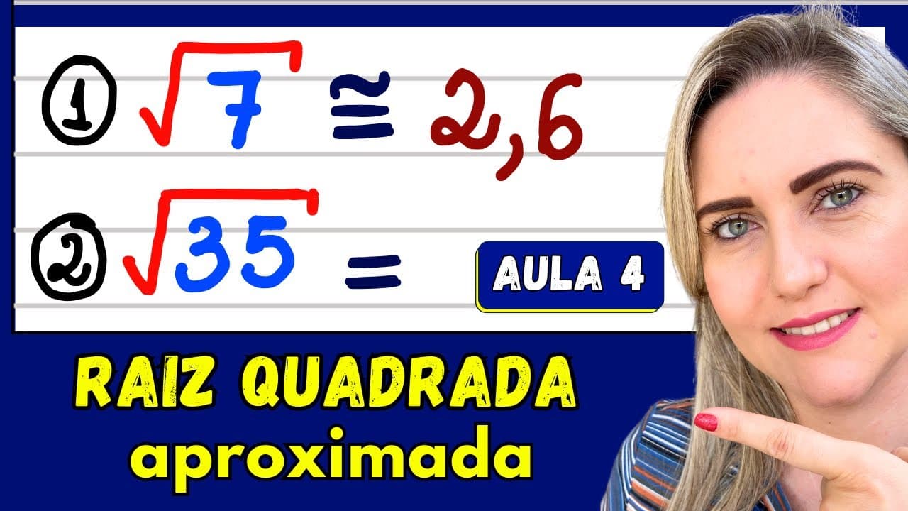 Thumbnail: RAIZ NÃO É EXATA!! COMO FAZER RAIZ QUADRADA APROXIMADA. EXPLICAÇÃO DO CONTEÚDO! 📚🚀